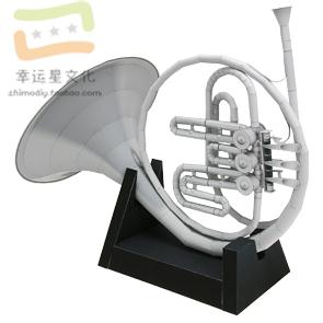 Musical Instrument Horn - Musical Instrument Horn 3d Paper Model