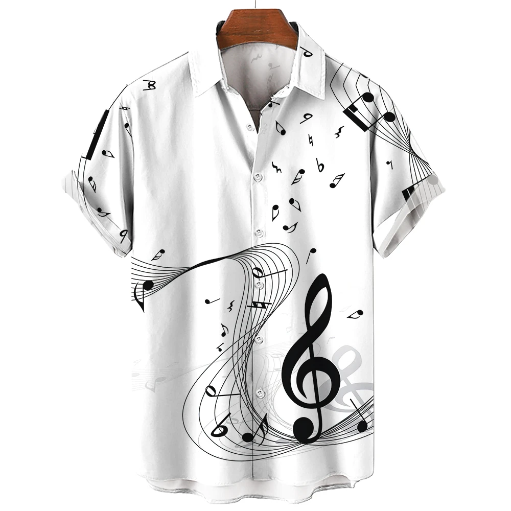 Musical Instrument Symbols - New Men's Shirt 2026 Summer Fashion