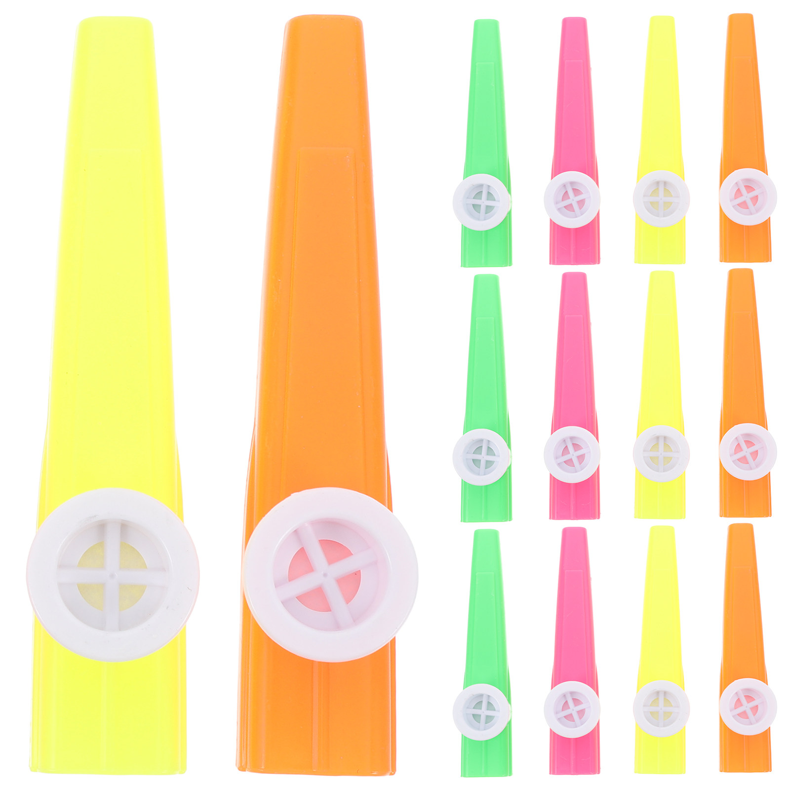 Musical Instruments Easy - 24Pcs Plastic Kazoos Assorted Colors Lightweight