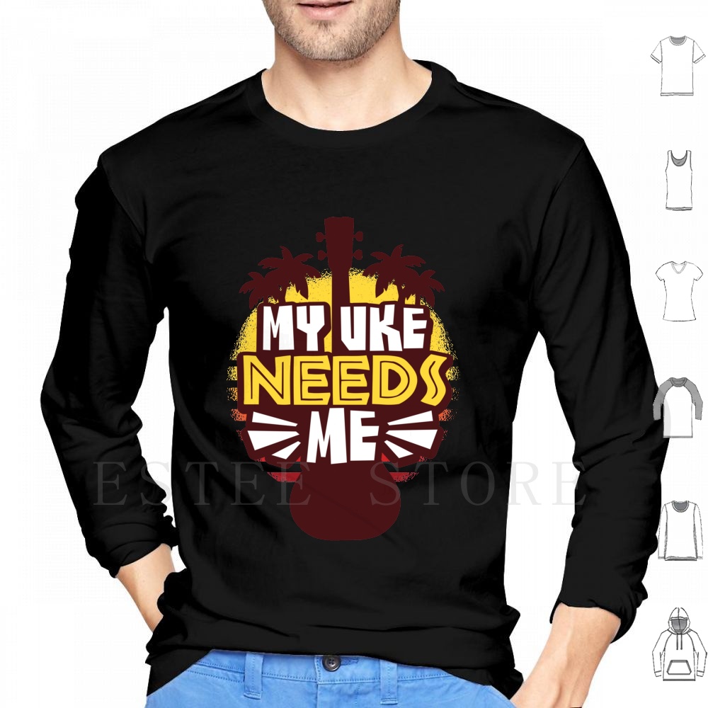 Musical Instrument Hawaii - Ukulele Hoodies Long Sleeve Ukulele Uke