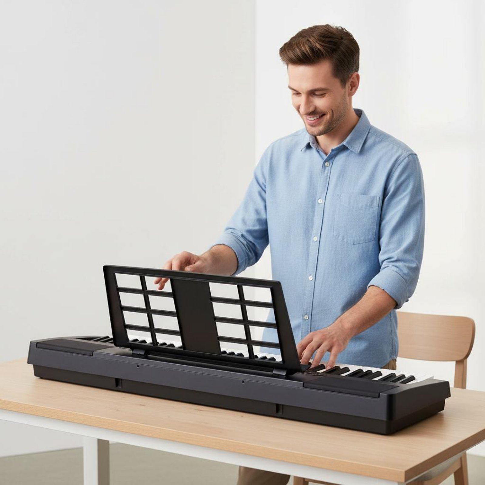 Musical Instruments Easy - Electronic Keyboard Music Stand Universal Design