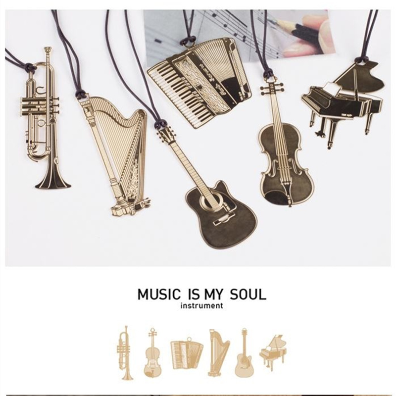 Musical Instrument Symbols - Bộ 6 Nhạc Kim Loại Dấu