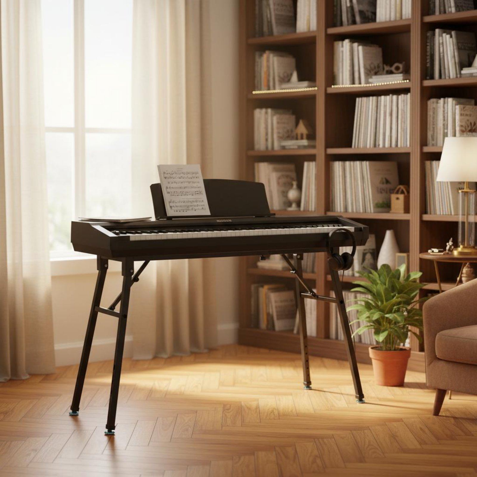 Folding Keyboard Stand Portabl - đánh giá và giá Musical Instruments Easy