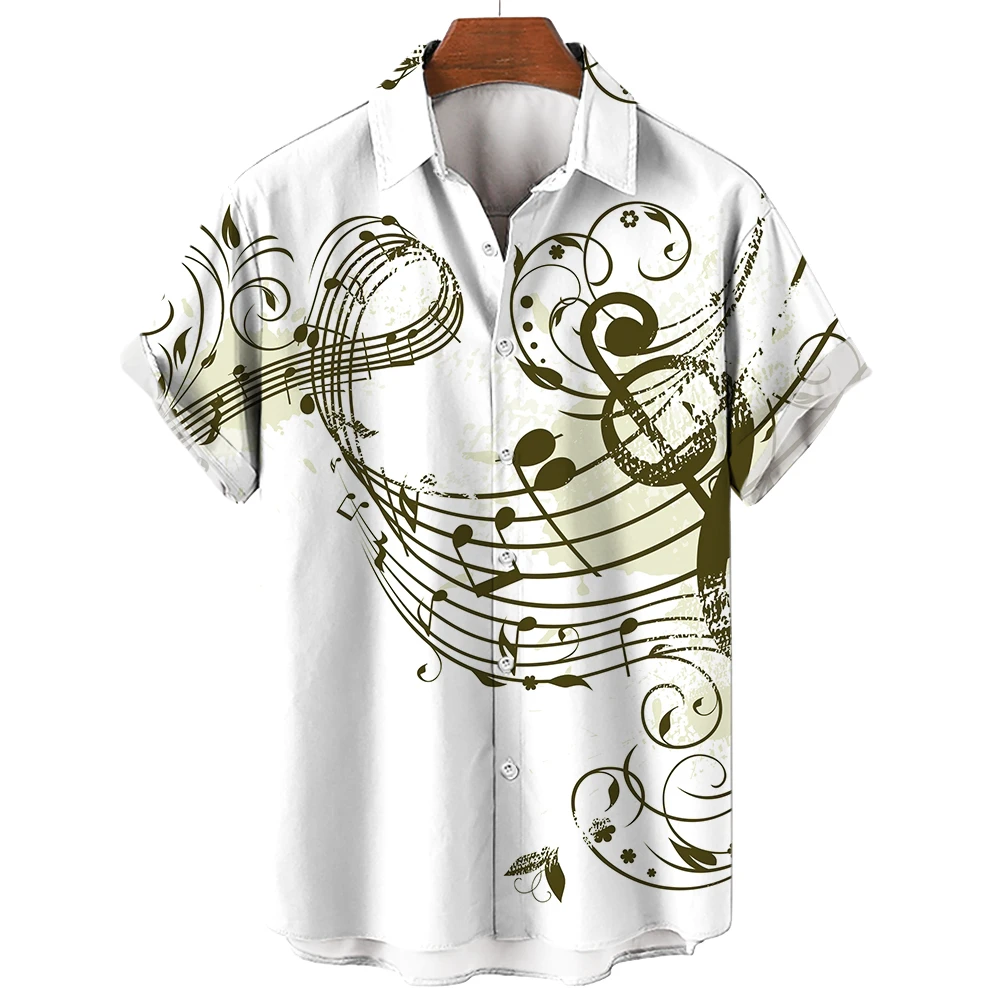 New Men's Shirt 2026 Summer Fa - đánh giá và giá Musical Instrument Symbols
