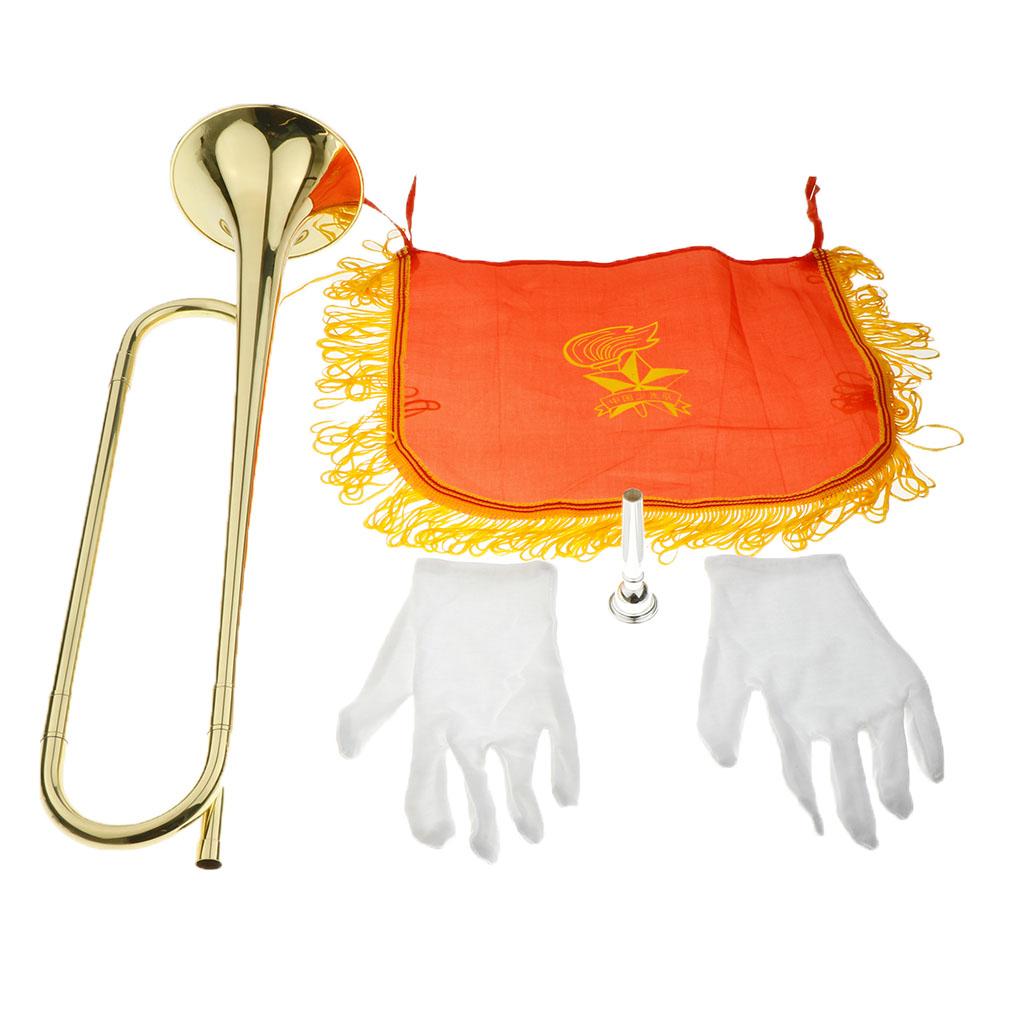 Kids Trumpet Brass Golden Bugl - đánh giá và giá Musical Instrument Horn