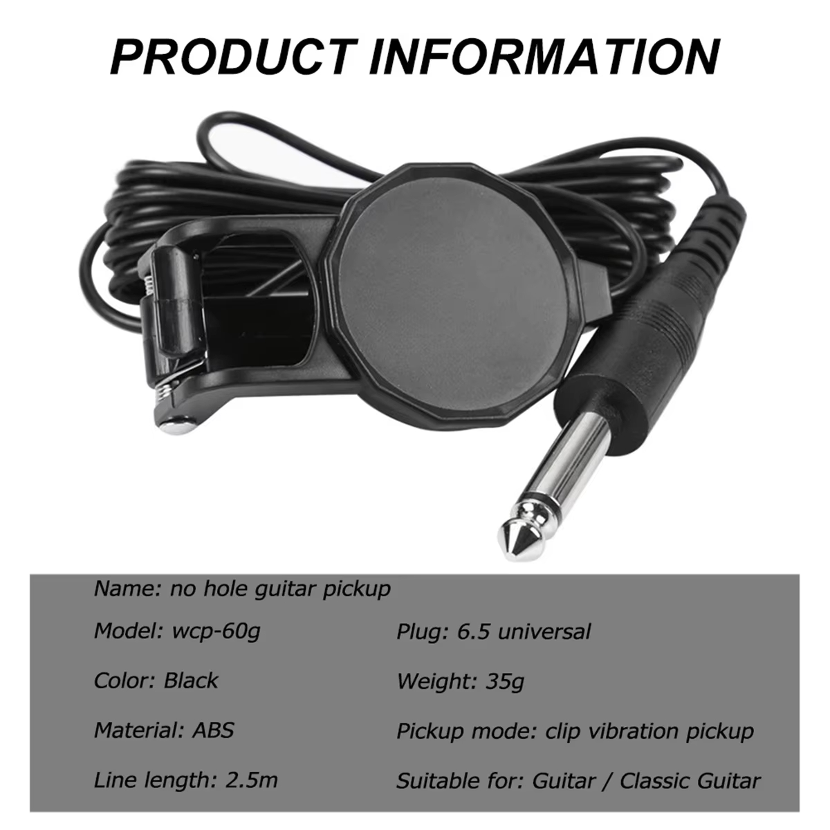 Audio Jack Clip On Pickup/2.5  - đánh giá và giá Musical Instruments Easy