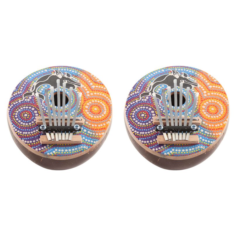 2X 7 Key Tuneable Coconut Shel - đánh giá và giá Musical Instrument Kalimba