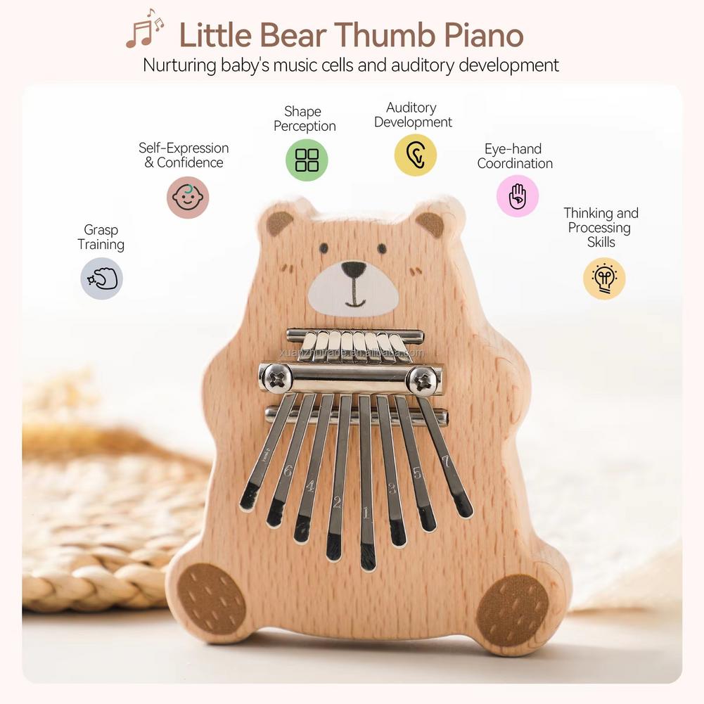 8 Key Mini Kalimba Portable Th - đánh giá và giá Musical Instrument Kalimba
