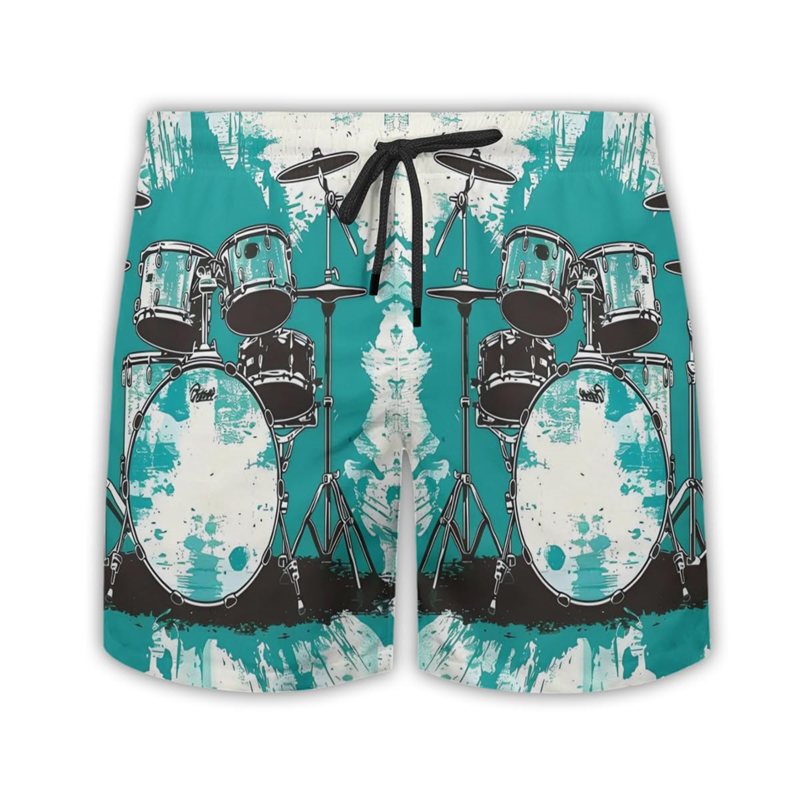Drum Lover Short Pants For Men - đánh giá và giá Musical Instrument Hawaii