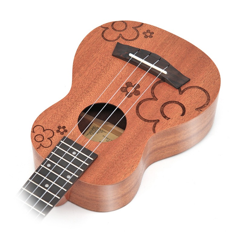 21 inch Sapele Wood Flower Pri - đánh giá và giá Musical Instrument Hawaii
