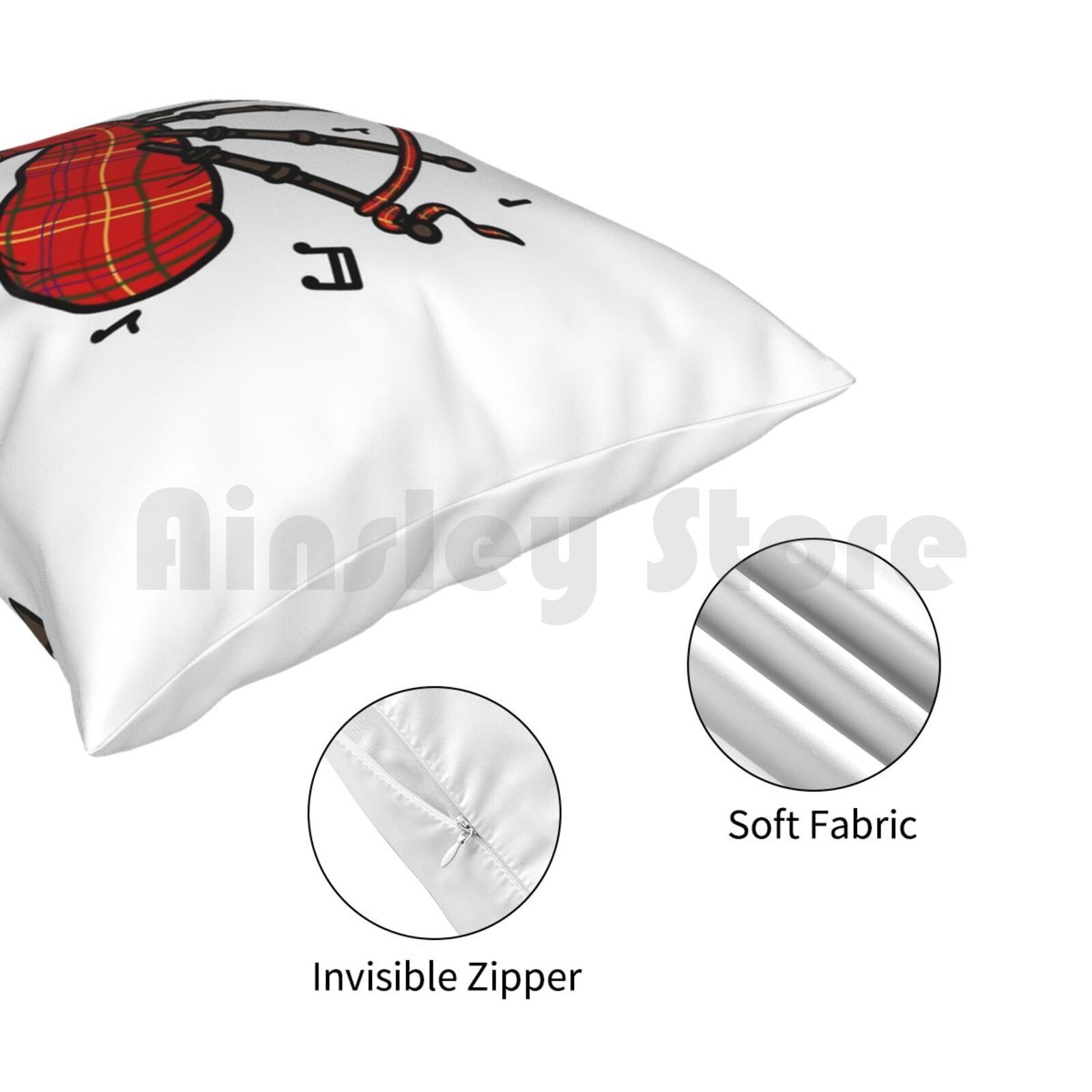 Bagpipes Pillow Case Printed H - đánh giá và giá Musical Instrument Of Scotland