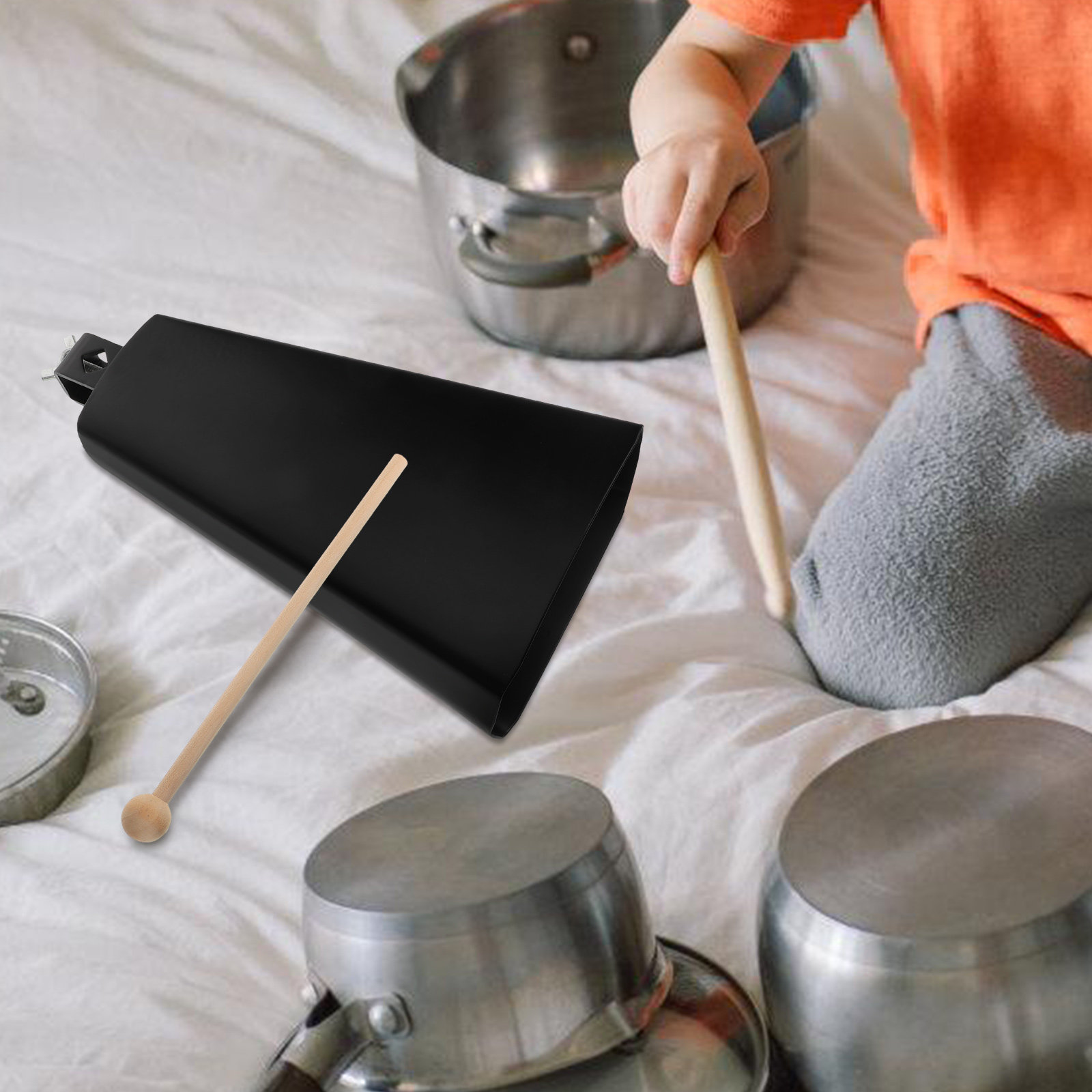 1Set Metal Cowbell Instrument  - đánh giá và giá Musical Instrument Band