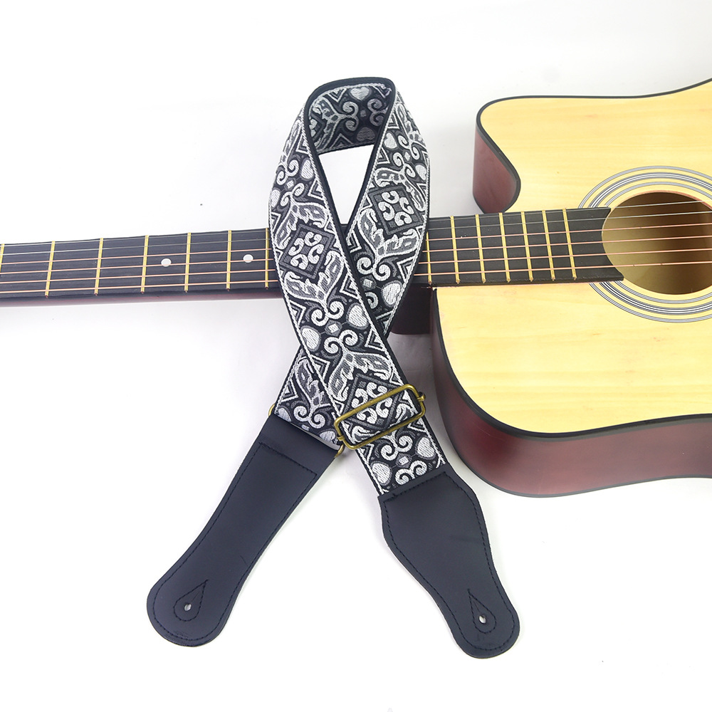 Guitar Strap Embroidered Print - đánh giá và giá Musical Instruments Easy