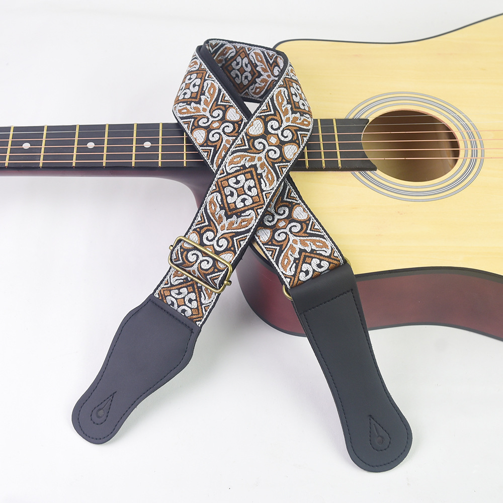 Guitar Strap Embroidered Print - đánh giá và giá Musical Instruments Easy