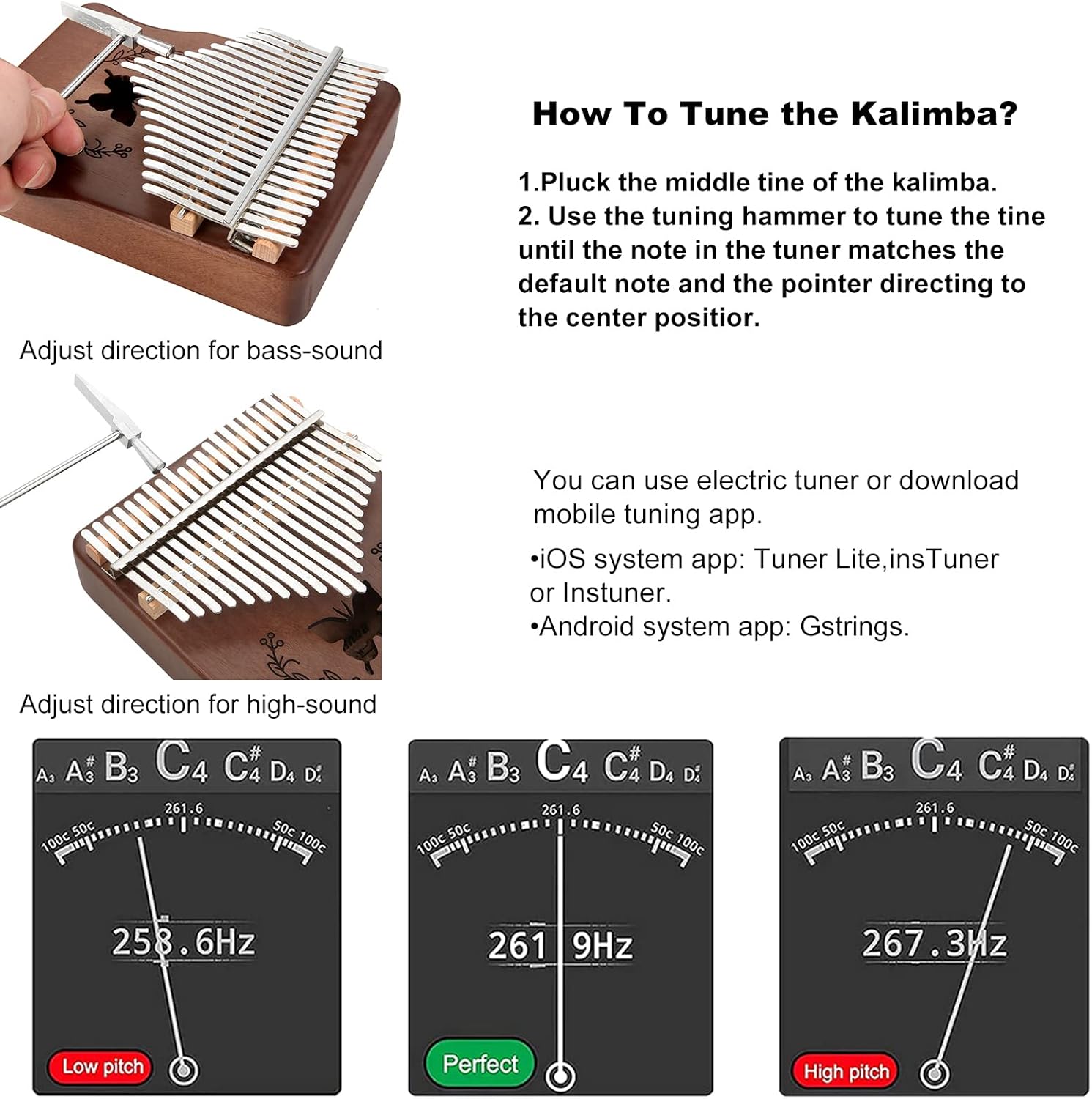 Kalimba 21 Keys Thumb Piano, N - đánh giá và giá Musical Instrument Kalimba